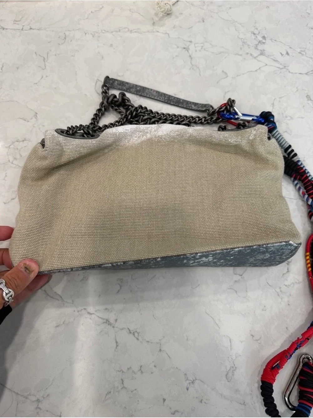 Chanel Tromp L’Oeil Canvas Graffiti Art School Boy Bag - Picture 3 of 8